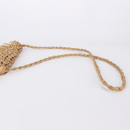 Cosbai - Boho Square Woven Fringe Crossbody Bag - Stylish & Simple