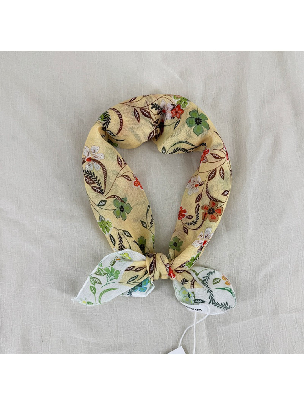 Scarvii Vintage Floral Border Square Scarf
