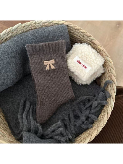 Rufia - Classic Ribbon Detail Crew Socks