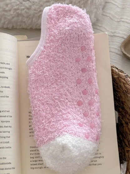 Rufia - Fuzzy Striped Low Cut Socks