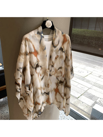 Scarvii - Abstract Print Long Shawl Scarf