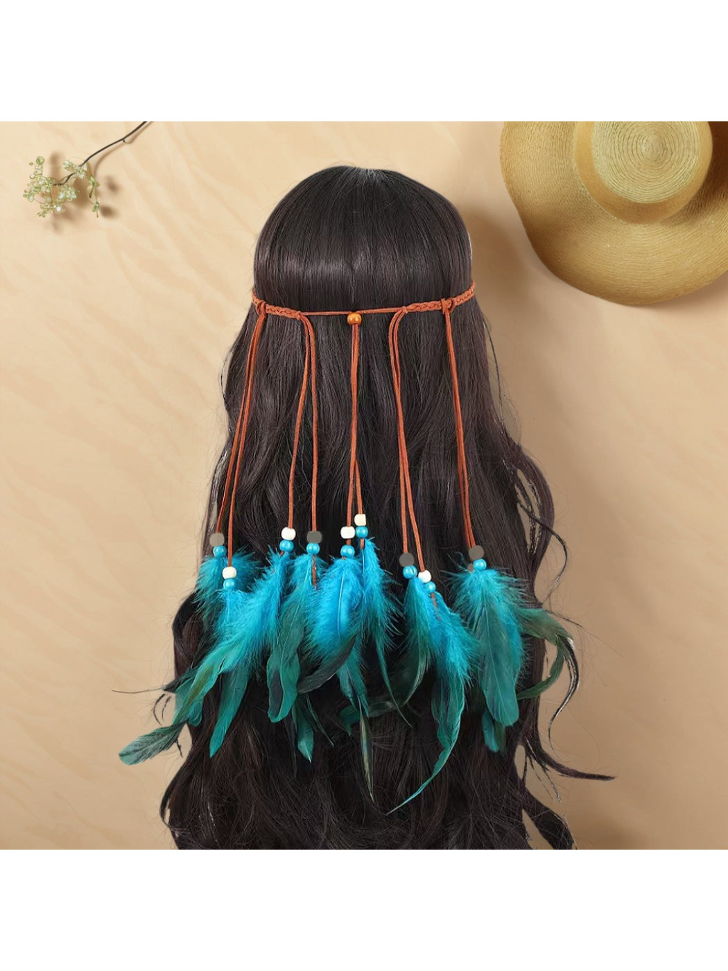 Hairish - Bohemian Feather Hair Garland
