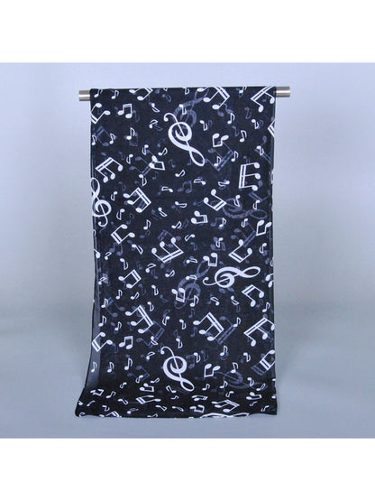 Scarvii - Spring Summer Music Note Print Scarf