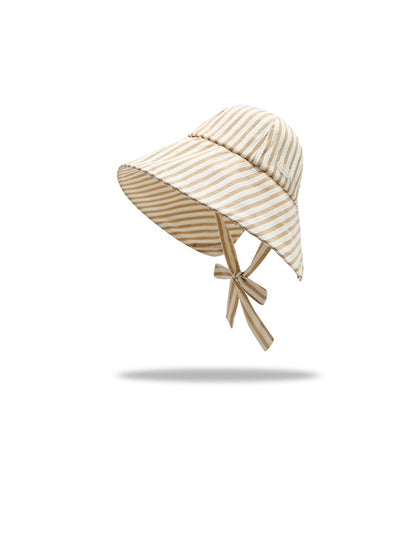 Haila - Striped Wide Brim Bucket Hat