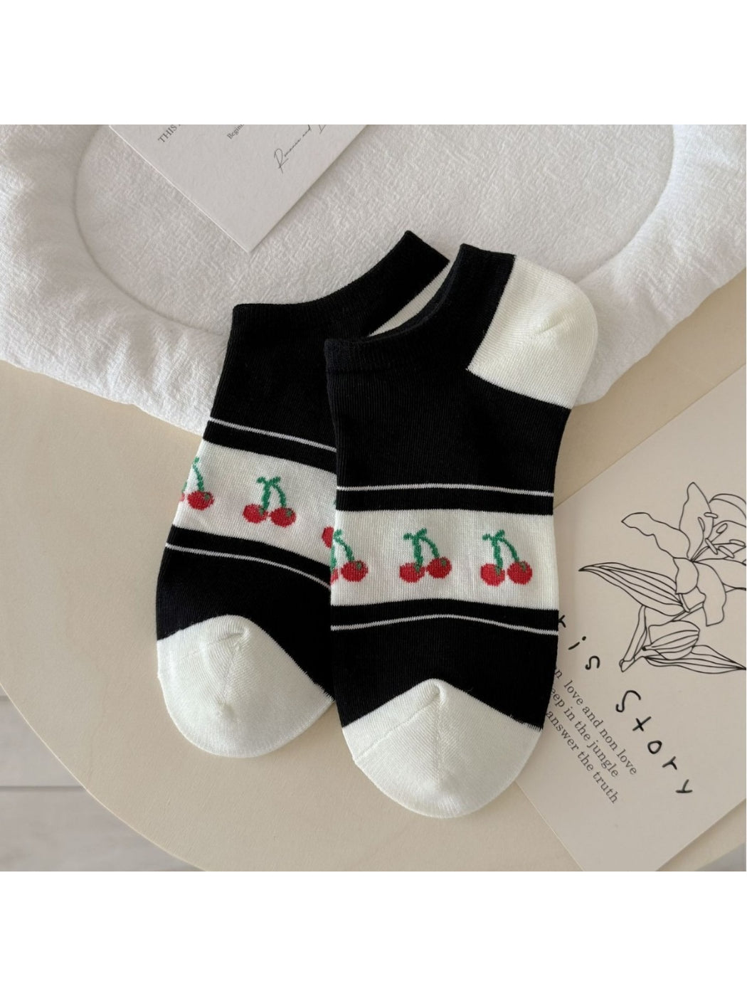 Rufia - Cute Cherry No Show Socks product image 7