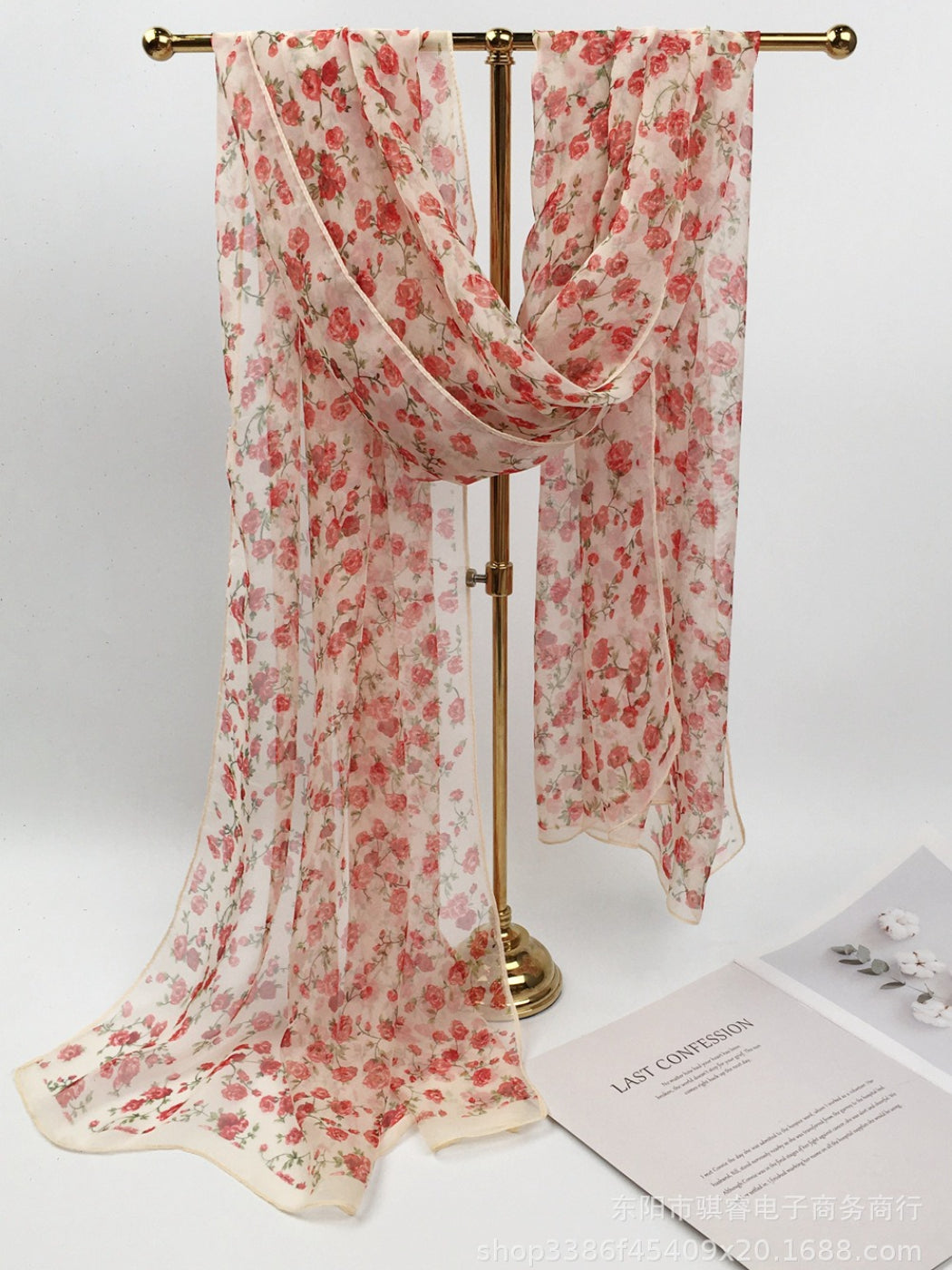 Scarvii - Floral Print Scarf & Shawl