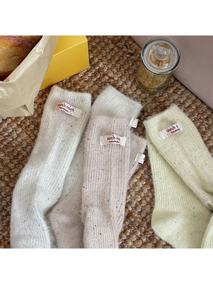 Rufia - Dreamy Pastel Solid Color Crew Socks