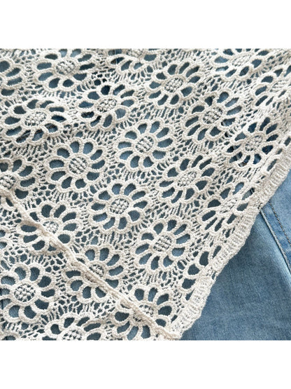 Scarvii - Daisy Lace Tie Front Scarf