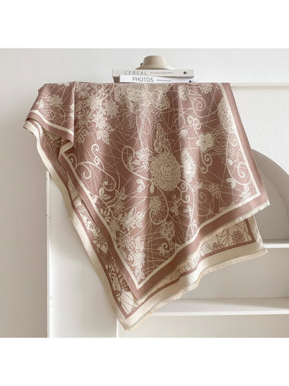 Scarvii - Floral Vine Print Scarf