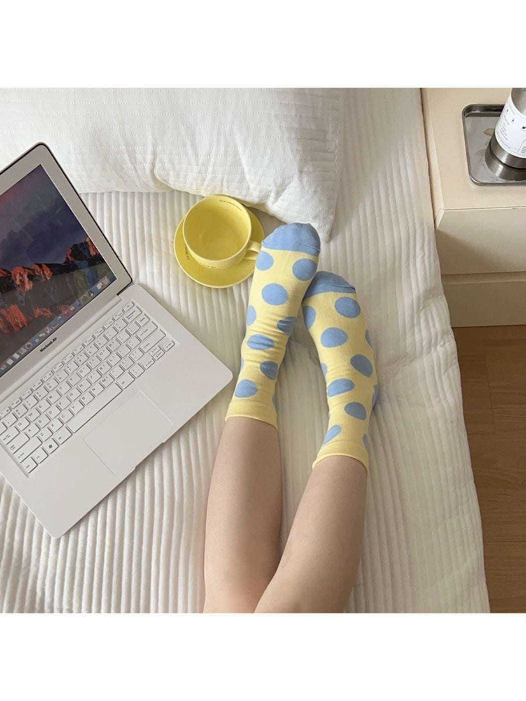 Rufia - Korean Style Polka Dot Crew Socks product image 9