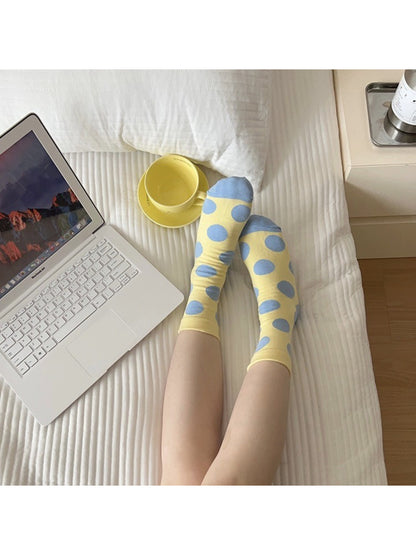 Rufia - Korean Style Polka Dot Crew Socks product image 9