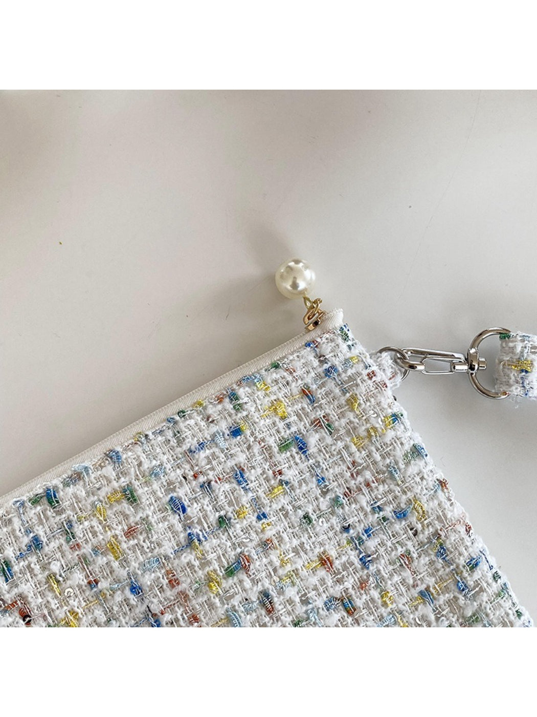 Cosbai - Tweed Mini Wrist Pouch