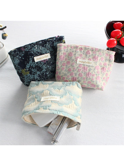 Cosbai – Small Floral Travel Makeup Pouch