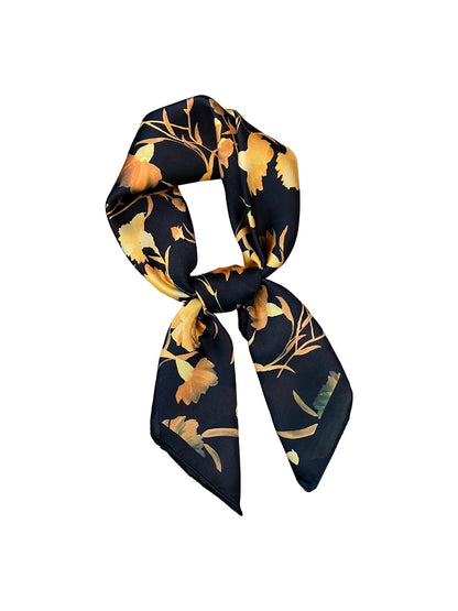 Scarvii - Watercolor Print Square Scarf for Everyday Styling