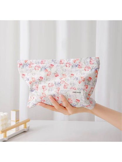 Cosbai - Romantic Floral Cosmetic Bag