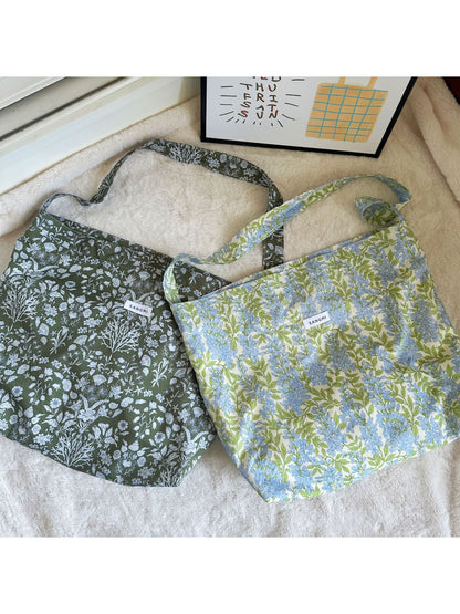 Cosbai - Vintage Floral Slouchy Bag