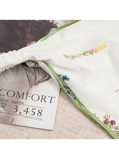 Scarvii - Floral Embroidered Elastic Bandana Headband