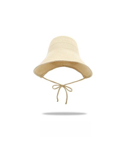 Haila - Elegant Wide Brim Round Crown Bucket Hat