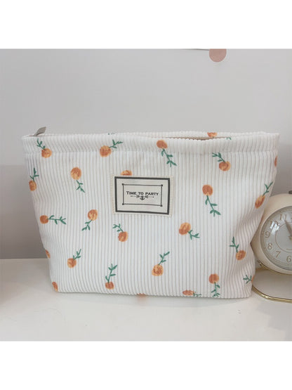 Cosbai - Citrus Corduroy Makeup Pouch
