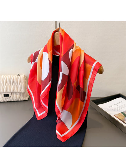 Scarvii - Modern Circle Block Print Scarf