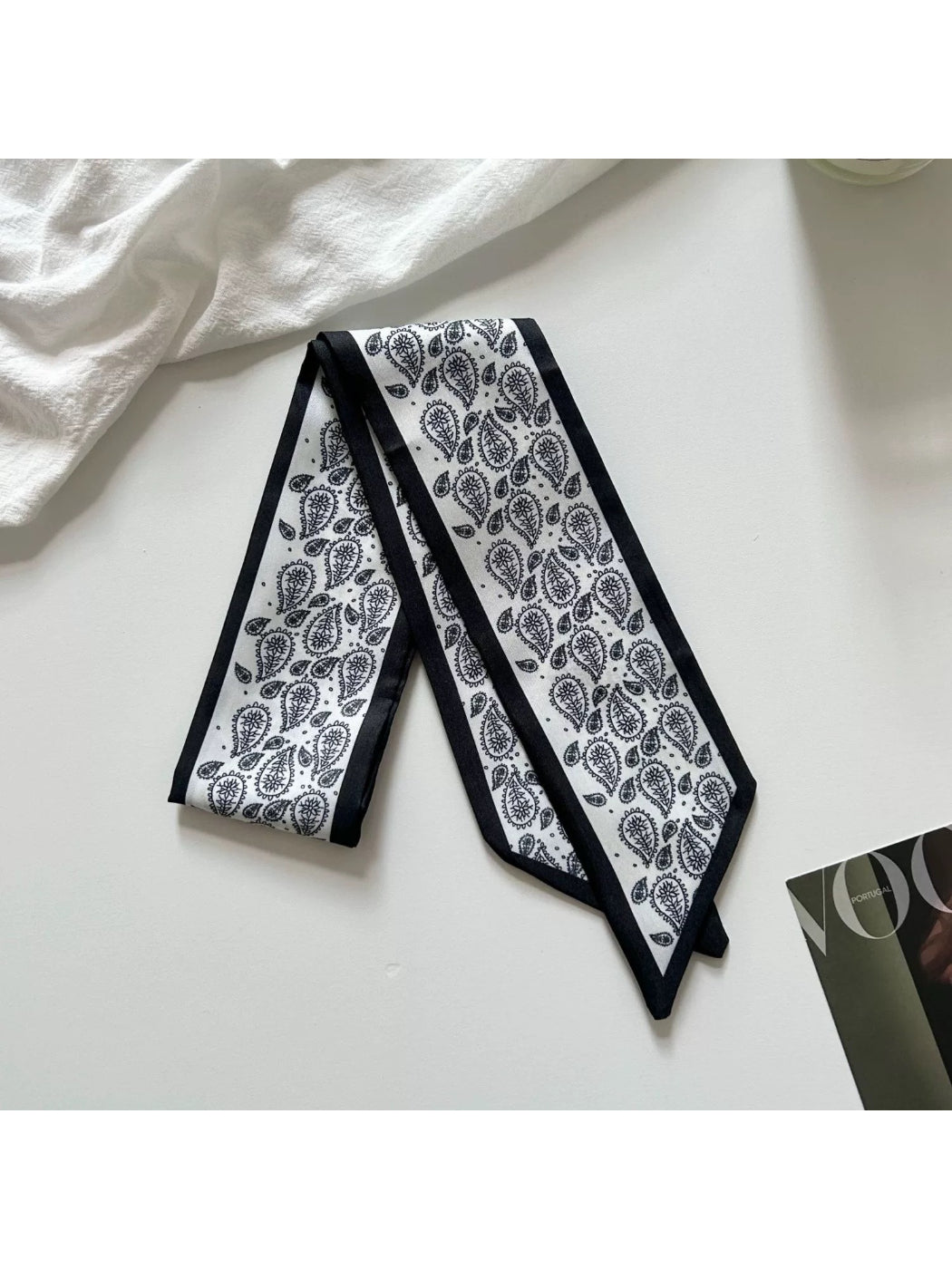 Scarvii - Bandana Paisley Ribbon Scarf