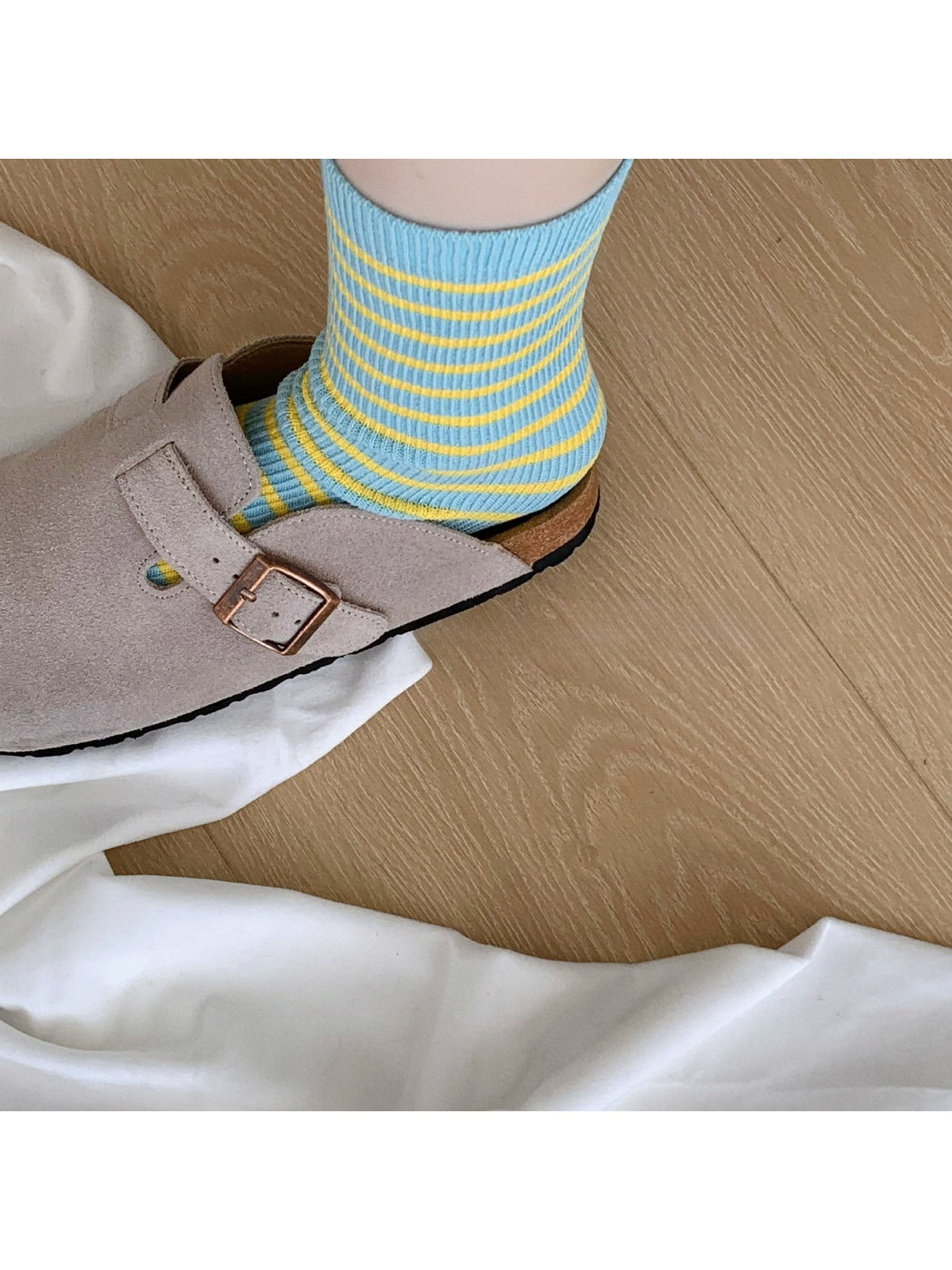 Rufia - Playful Striped Crew Socks
