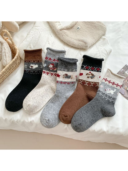Rufia – Cozy Animal Pattern Socks
