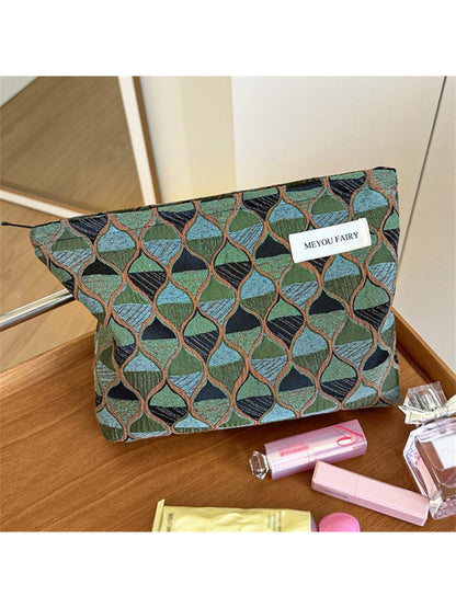 Cosbai Retro Pattern Makeup Pouch product image
