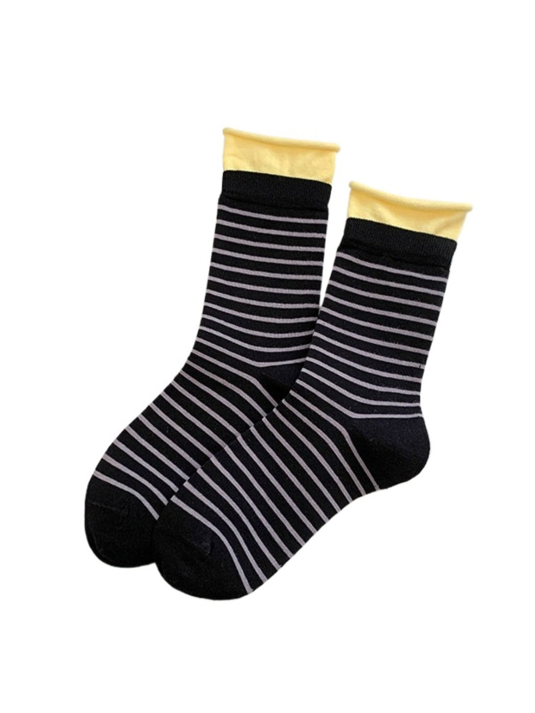 Rufia - Bold Stripe Color-Block Crew Socks