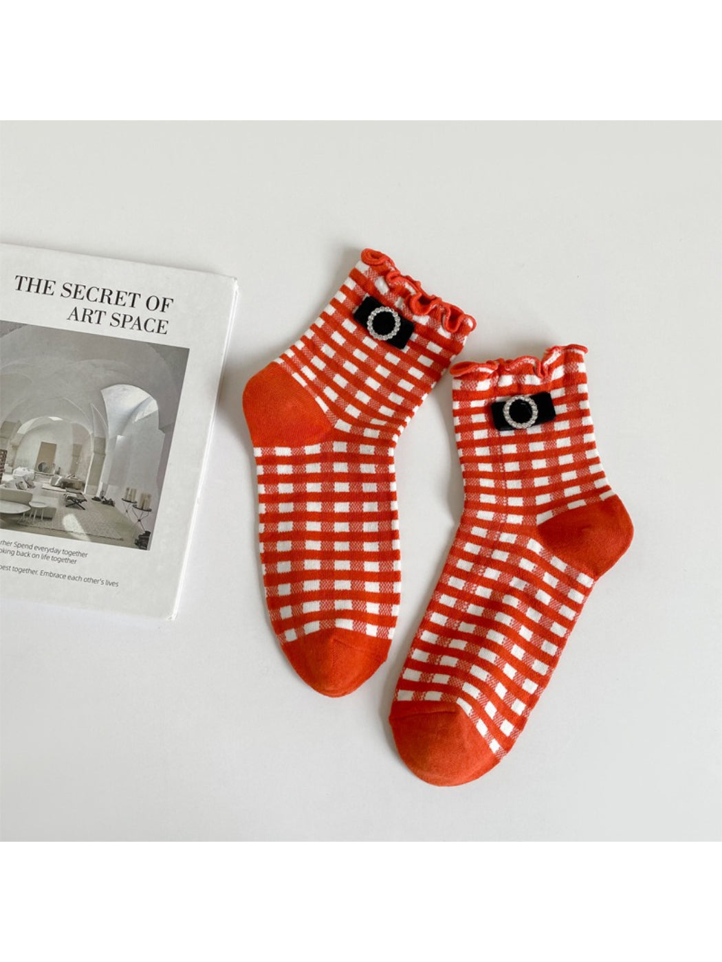Rufia - Ruffle Blue Crew Socks product image 5