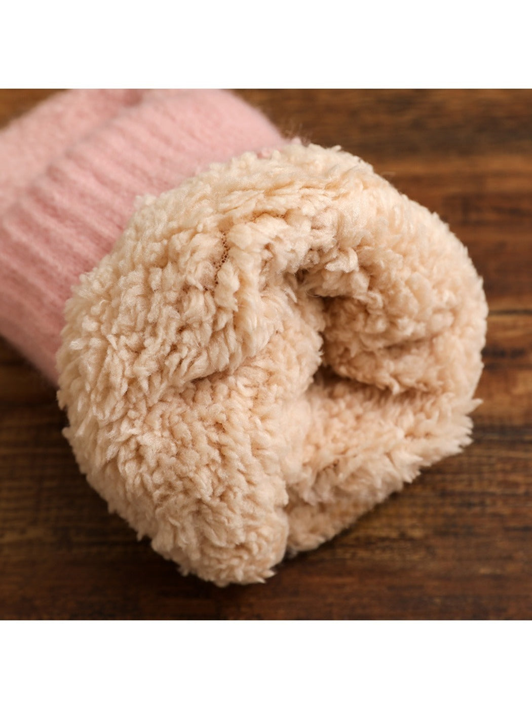 Gloving - Women's Winter Plush Mittens with Snowflake