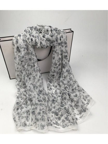 Scarvii - Women's Floral Patterned Scarf - Versatile & Stylish