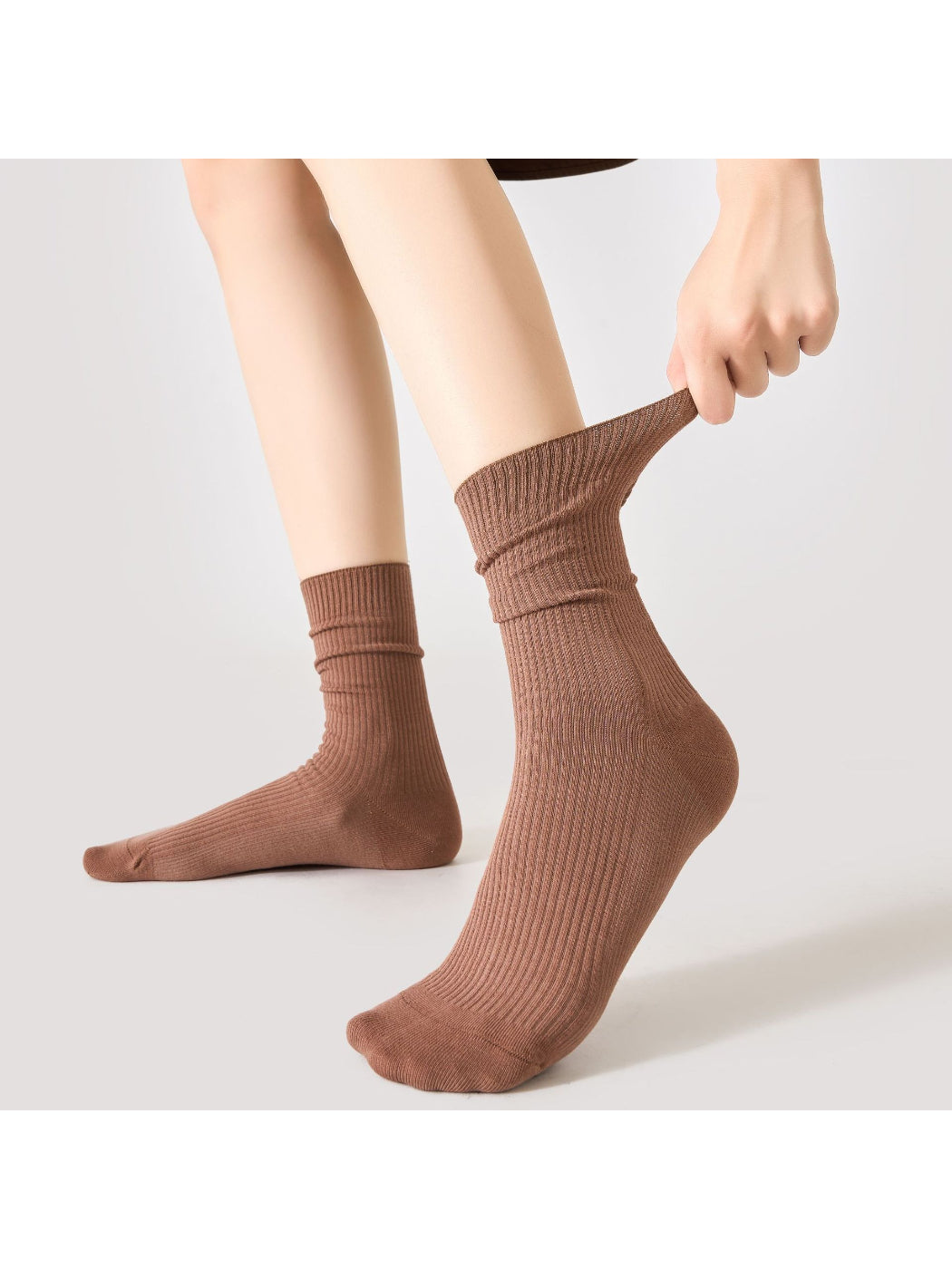 Rufia - Solid Ribbed Crew Socks product image 3