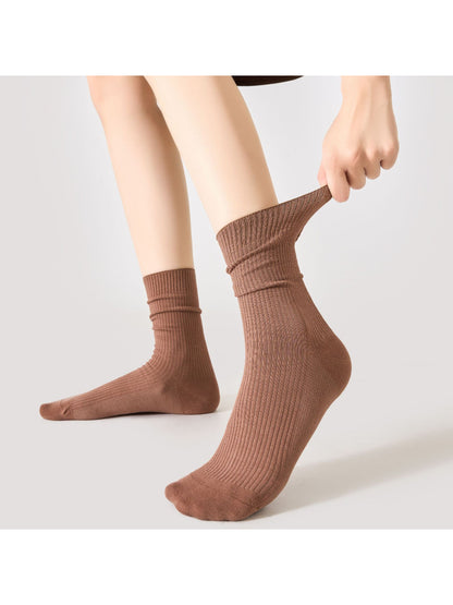 Rufia - Solid Ribbed Crew Socks product image 3
