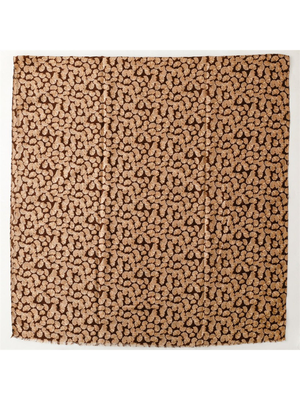 Scarvii - Lightweight Allover Leaf Print Scarf