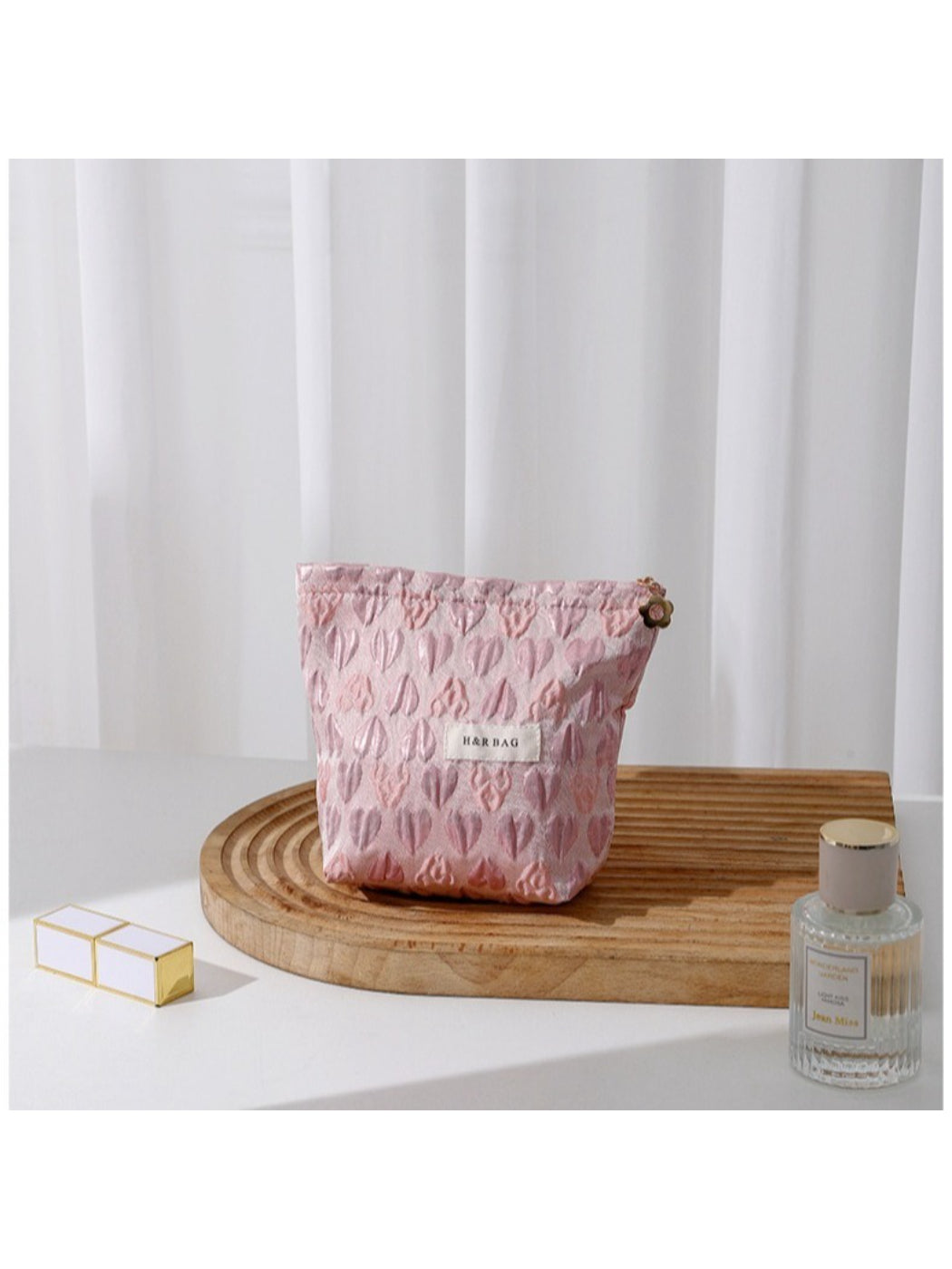 Cosbai - Heart Pattern Cosmetic Bag