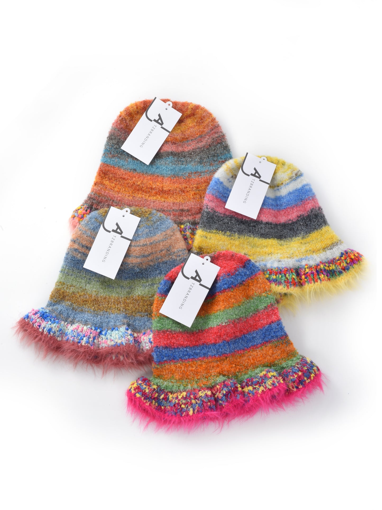 Haila - Colorful Knitted Bucket Hat