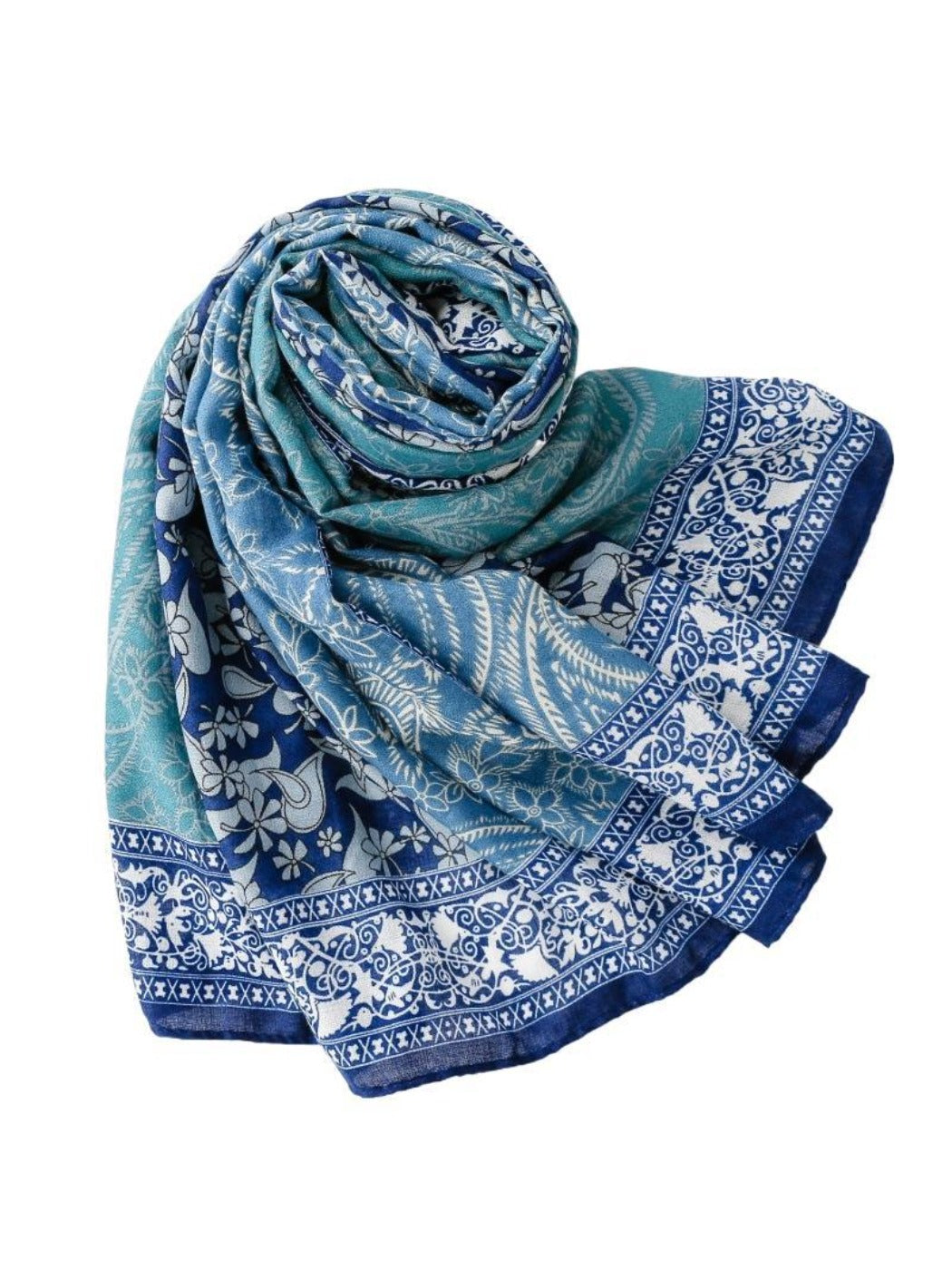 Scarvii - Paisley Print Long Scarf for Women