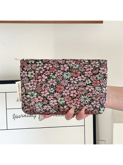 Cosbai - Vintage Floral Cosmetic Pouch