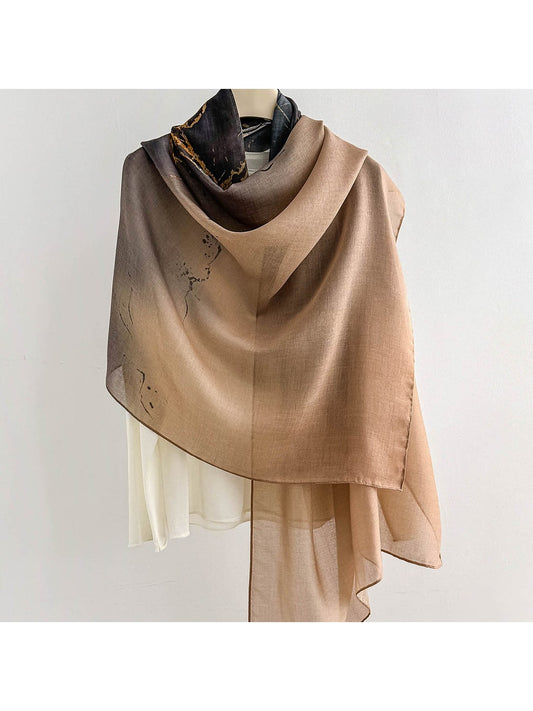 Scarvii - Modern Abstract Printed Summer Wrap Scarf