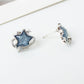 Earwish - Blue Star Stud Earrings - Simple & Sparkly