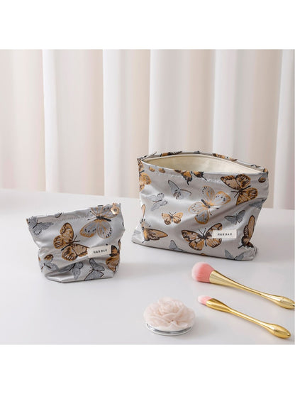 Cosbai - Butterfly Print Handheld Cosmetic Bag