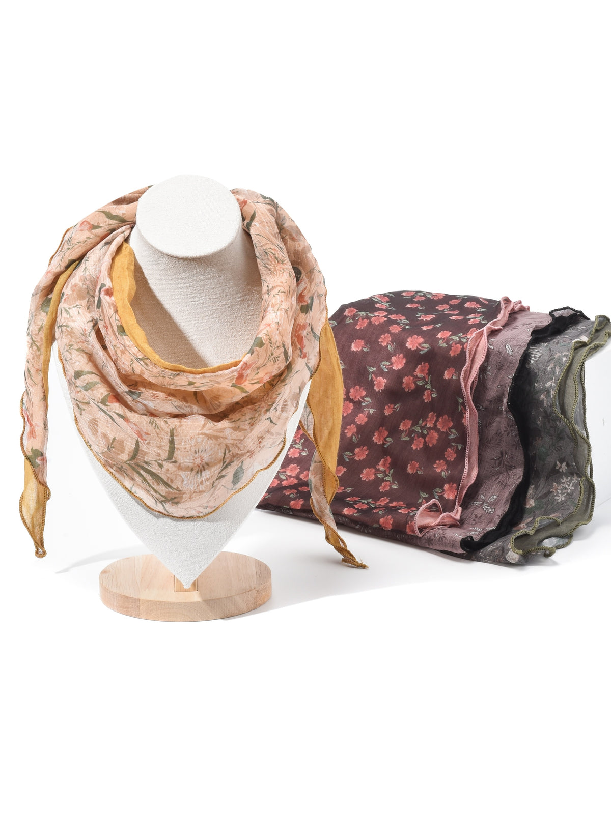 Scarvii - Boho Floral Triangle Bandana Scarf