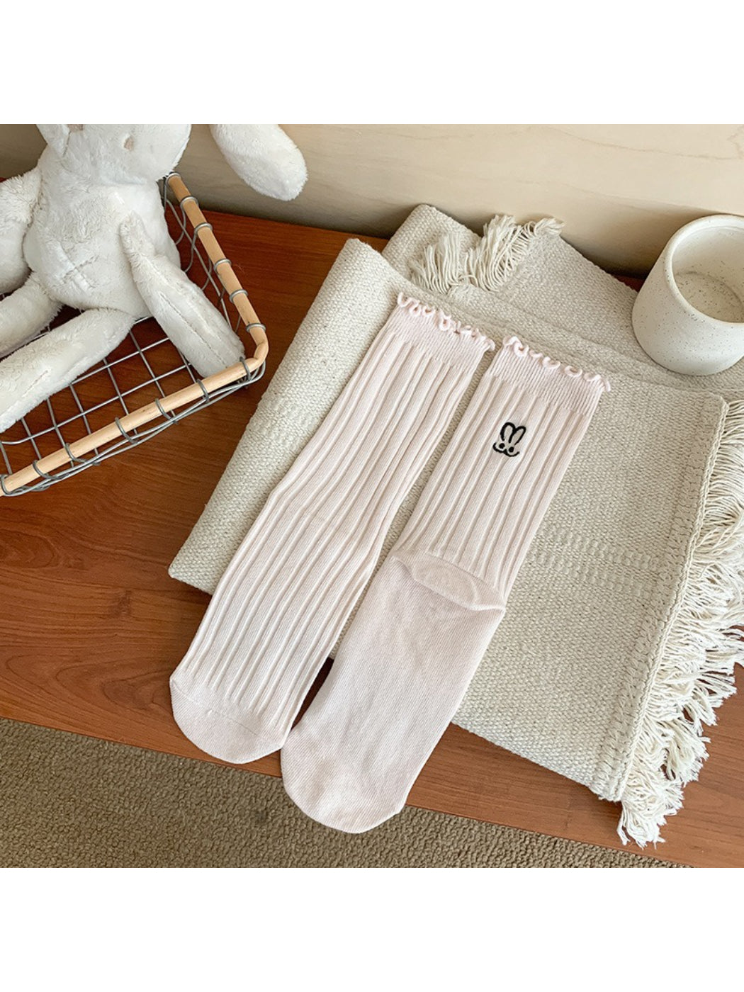 Rufia - Ruffle Bunny Embroidered Crew Socks product image 6