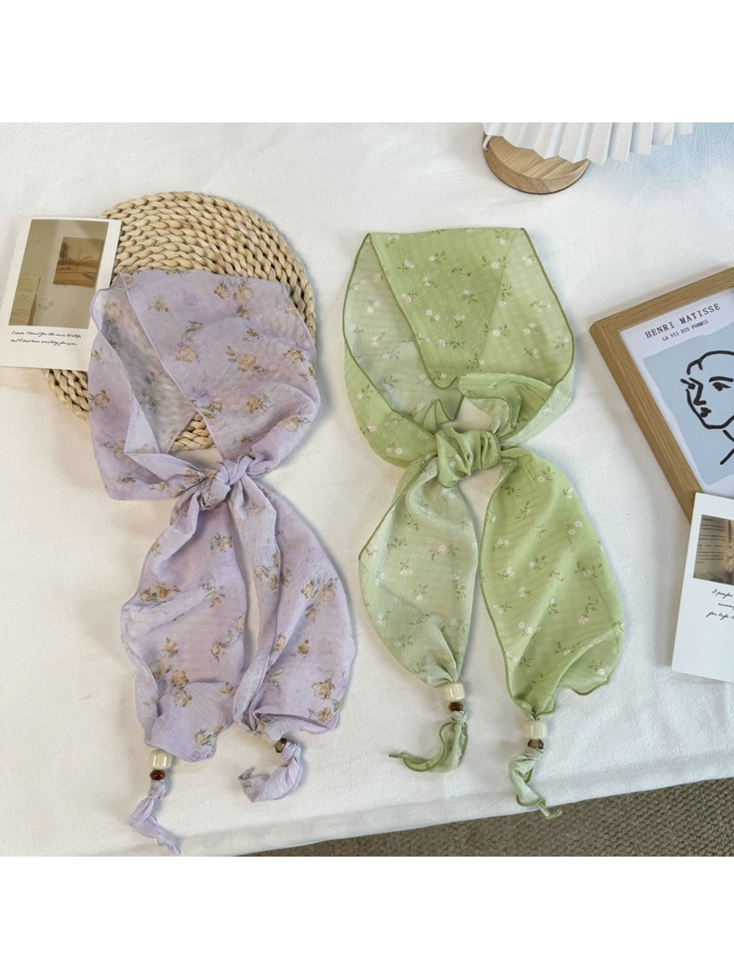 Scarvii - Retro Delicate Bloom Fashion Scarf