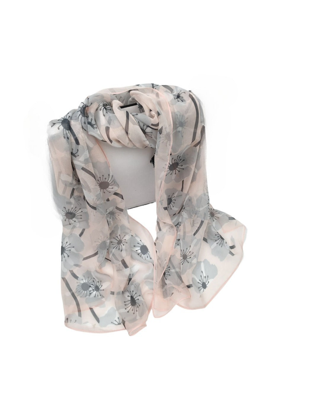 Scarvii - Floral Print Scarf - Elegant & Lightweight