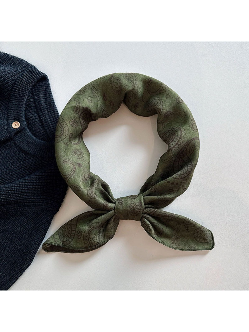 Scarvii - Vintage Paisley Accent Scarf