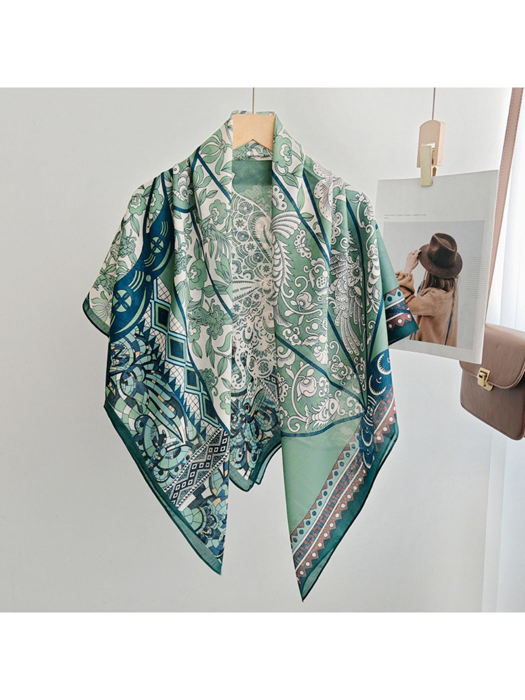 Scarvii Graphic Butterfly Square Scarf
