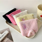 Cosbai - Solid Color Fold Over Plush Coin Purse