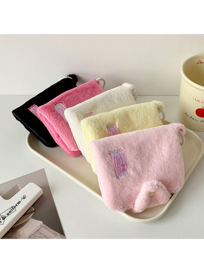 Cosbai Solid Color Fold Over Plush Coin Purse product image